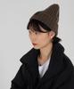 ODD DOT Odd Label Wool Beanie_Brown