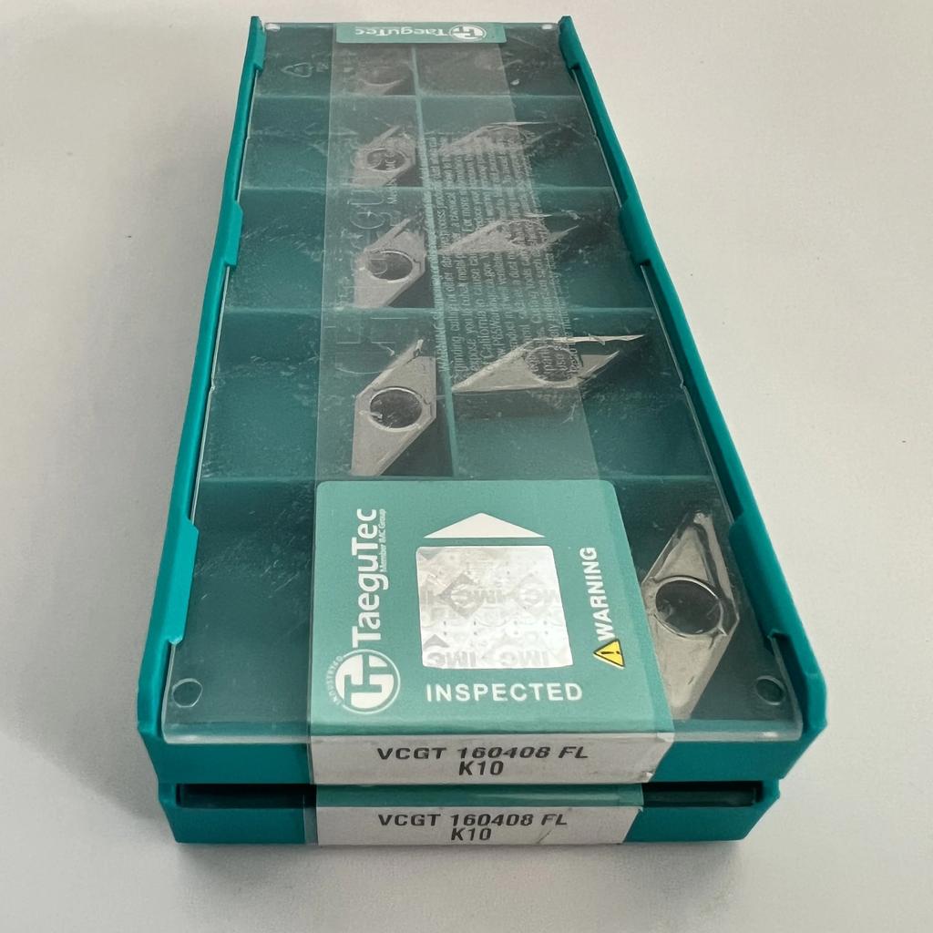 TaeguTec / VCGT160408FL K10 /Original Genuine CNC Alloy Blade 10 PCS