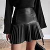 Womens Mini Pleated A-Line Skirt Street Style 2026