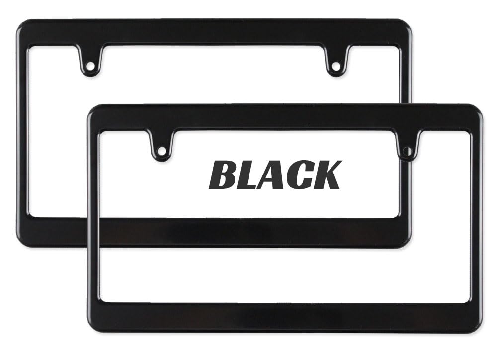 

MOONEYES License Plate Normal Set of 2 Frame, Black, Plain, (NF-MG057BKPL2P-MON) чёрный