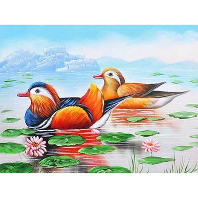 DIY Diamant Stickerei Mandarin Ente Volle Runde Diamant Malerei Mosaik Wohnkultur