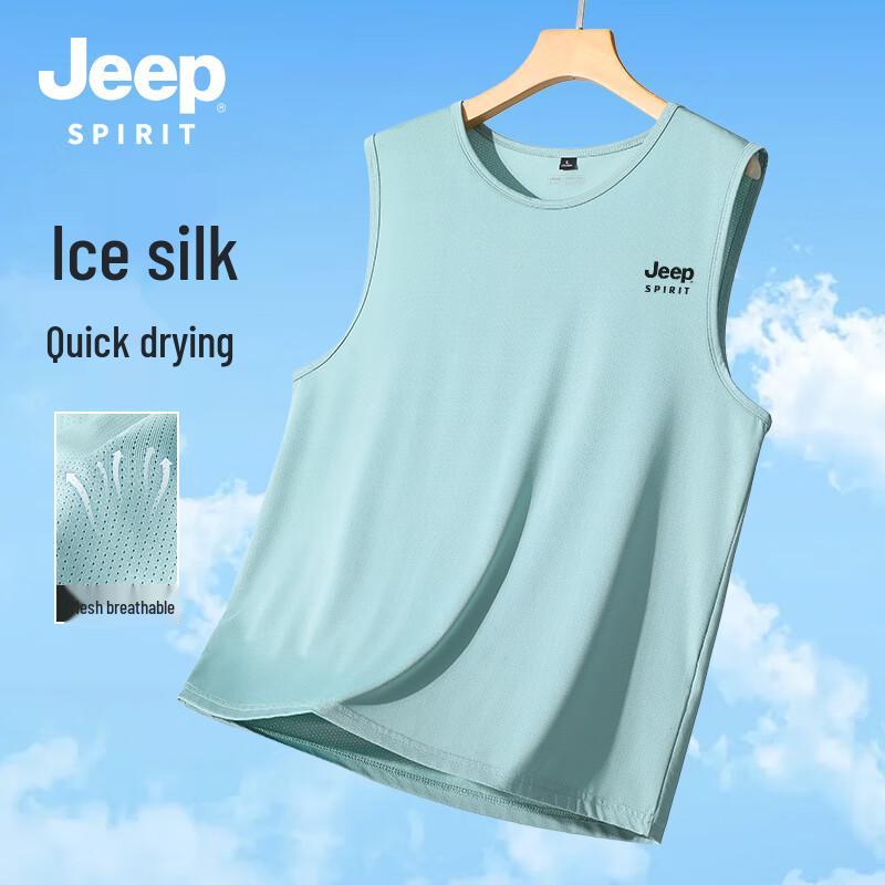 

Мужская спортивная майка без рукавов JEEP SPIRIT из ледяного шелка 4XL