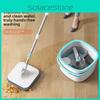 Spin Mop Bucket With Rotating Twisted Drying System For Home Cleaning Efficiency
