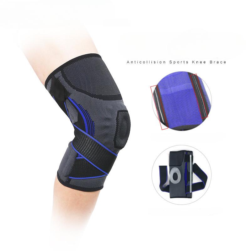 Silicone Spring Bar Support Anti-Drop Sports Kneecaps Straps Pressurized Fitness Pressure Protection