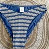 European and American New Split Swimsuit Women's Sexy Striped Suspender Neck Bikini Design Halter Swimsuit Women