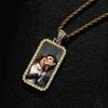 European Hip Hop Personalized Round Photo Men's Necklace