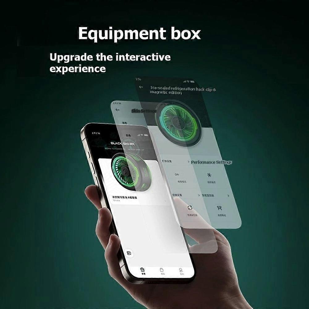 Black Shark 6 MAGNETICKÝ CHLADIČ Rychlý chladič telefonu Herní chladicí ventilátor pro iPhone17 Xiaomi Huawei Samsung Mobilní telefon Tablet