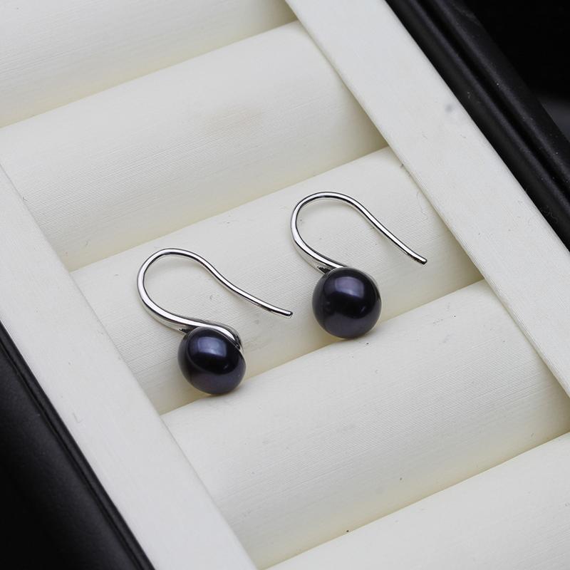 Natural pearl earrings for women,freshwater cultured pearl earring jewelry 925 sterling silver earrings birthday gift white pink