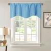 Blackout Valance Curtain High Density Polyester Solid Color Window Treatment Room Darkening Pelmet Modern Header for Windows and Doors