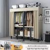 No-Assembly Wardrobe with Drawers: Foldable and Durable for Bedroom or Rental Room