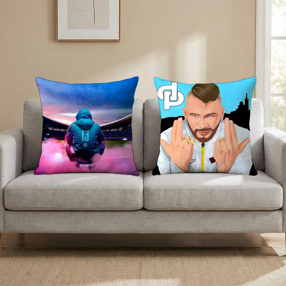 Rapper JuL C'est Pas Des Lol Cushion Cover Multi-Scene Pillow Cover for Home & Car - Reversible, Soft & Durable for Daily Use