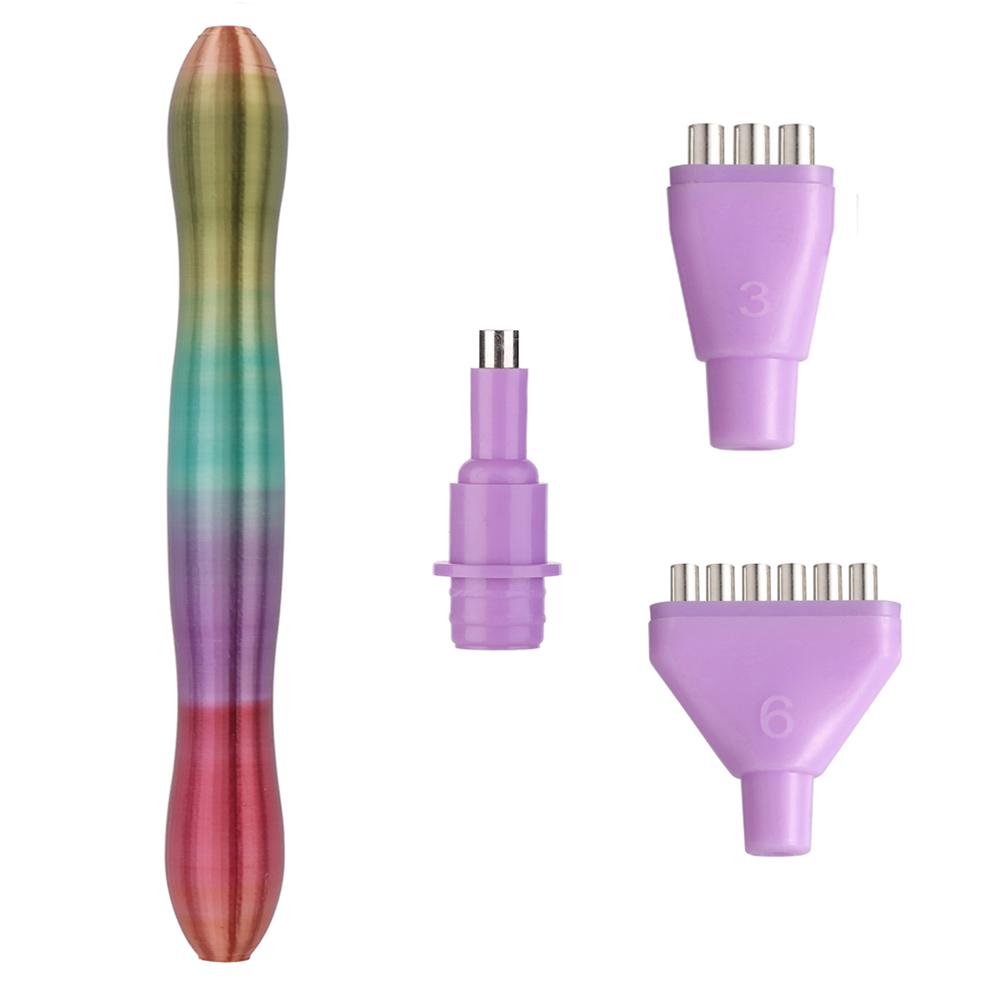 Comfortable  Diamond Painting Pen 5D Diamond Painting Tools Point Drill Pen With Multifunctional 3/6pcs Pen Tips for Art Crafts