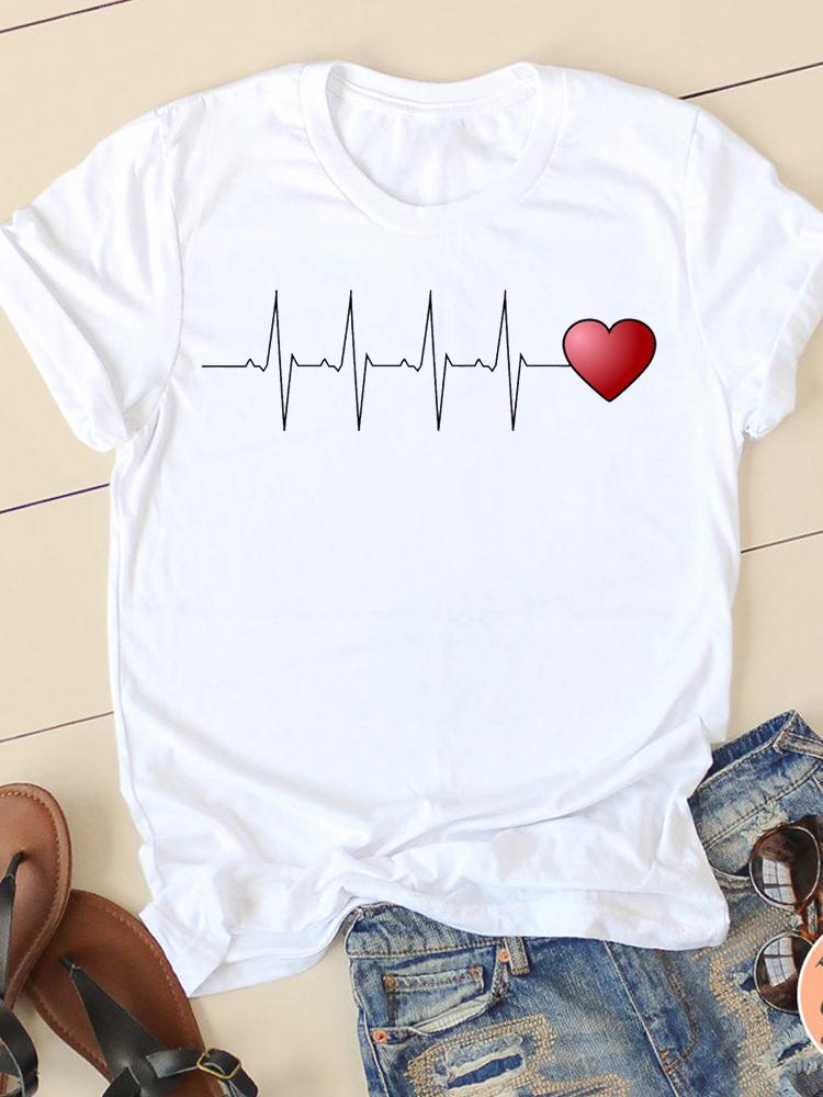 Short Sleeve Watercolor Flamingo Beach Ladies Summer Graphic Tee Tshirts Casual Clothing Women Fashion Female T Print Clothes