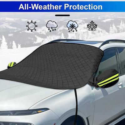 For Trucks Winter Frost Protector For Cars Car Windshield Frost Protector Cover Windproof Winter Frost Cover With Magnetic