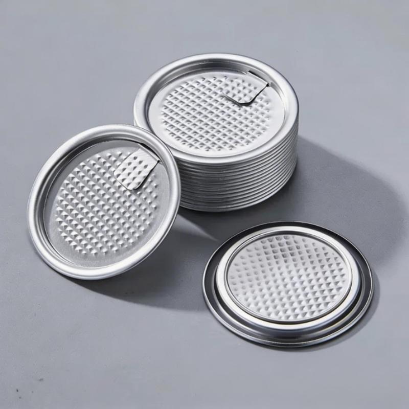 50 sztuk 200#50mm 202#52mm Aluminiowa nakrętka z pierścieniem do pociągania Folia na wierzch nakrętki Nakrętki do napojów gazowanych piwa coli Pokrywka do puszek spożywczych Łatwe do otwarcia przez rozerwanie