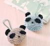 Takagi Fiber Panami Knitting Panda Charm Knitted with Metallic Free Cord Bright Kit (Silver) FC-5,