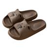 2025 New Cute Bear Non-Slip Summer Slippers for Women & Men - Wear-Resistant Indoor Bathroom Shower Shoes