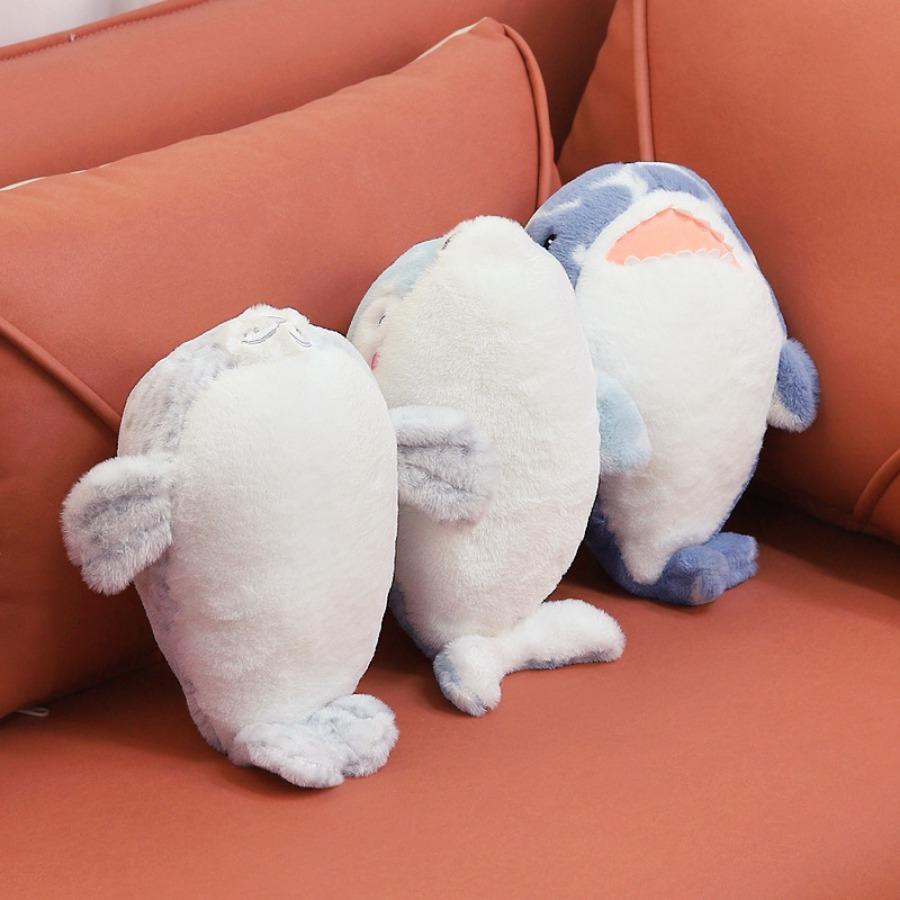 Seal Plush Pilllow Soft Sea Lion Shark Stuffed Plushies Dolphin Plush Doll Sea Life Fish Plush Toy Room Decor Cushion Doll
