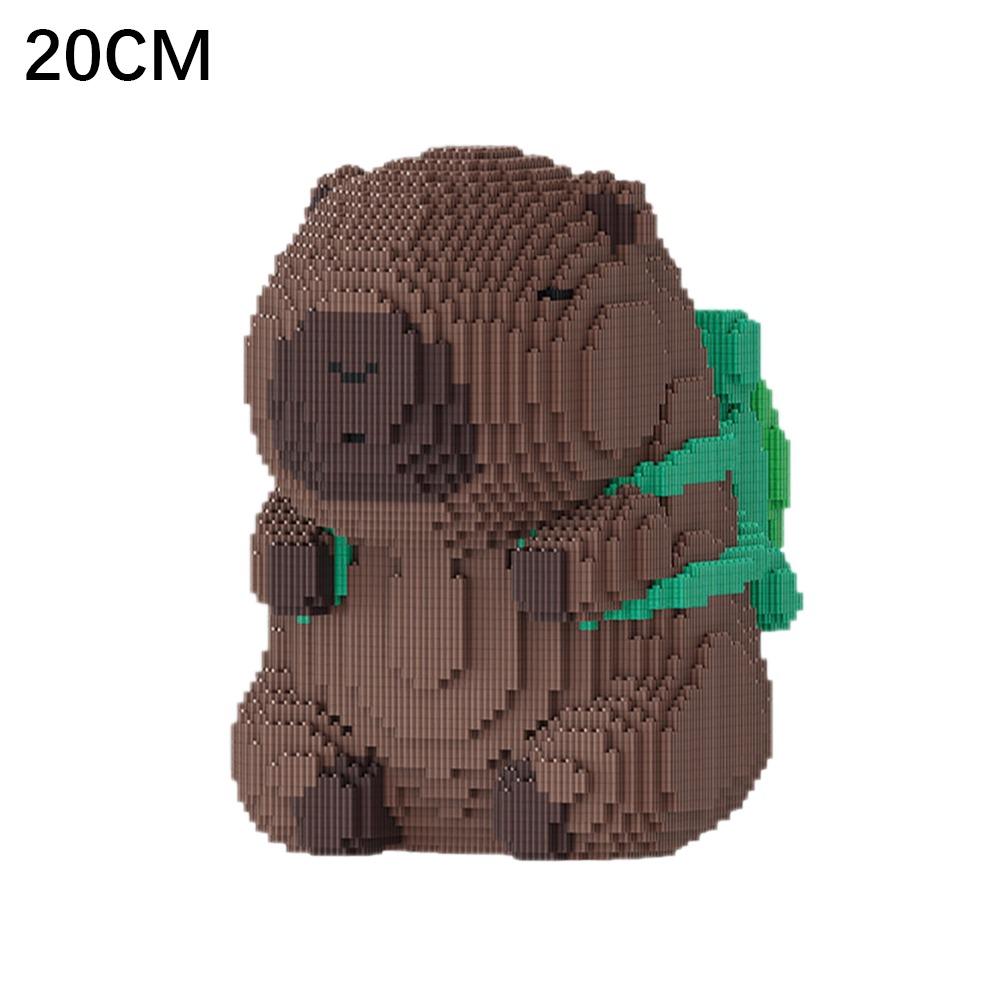 20CM/30CM Creative Capybara Building Blocks Micro Assembled Model Block Puzzle Toys Funny Desktop Ornaments Building Toy