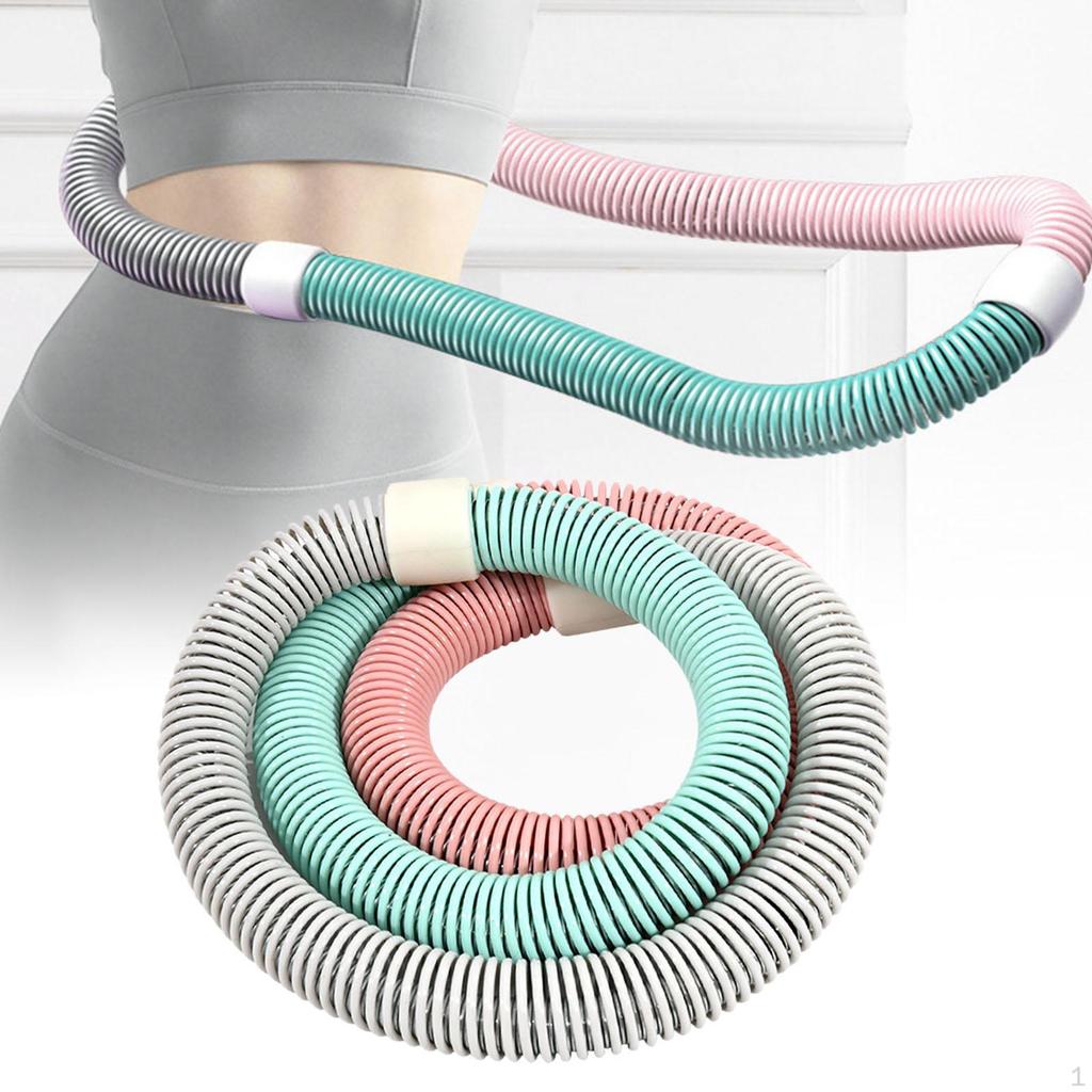 , Exercise Hoop, Foldable, SportPVC, Comfortable, Portable, Workout, Waist-Friendly Design for