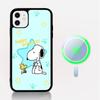 Cartoon Lovely S-Snoopies Phone Case Magnetic Case For iPhone 16 14 13 12 11 15 Pro Max Plus For Magsafe Wireless Charge Cover