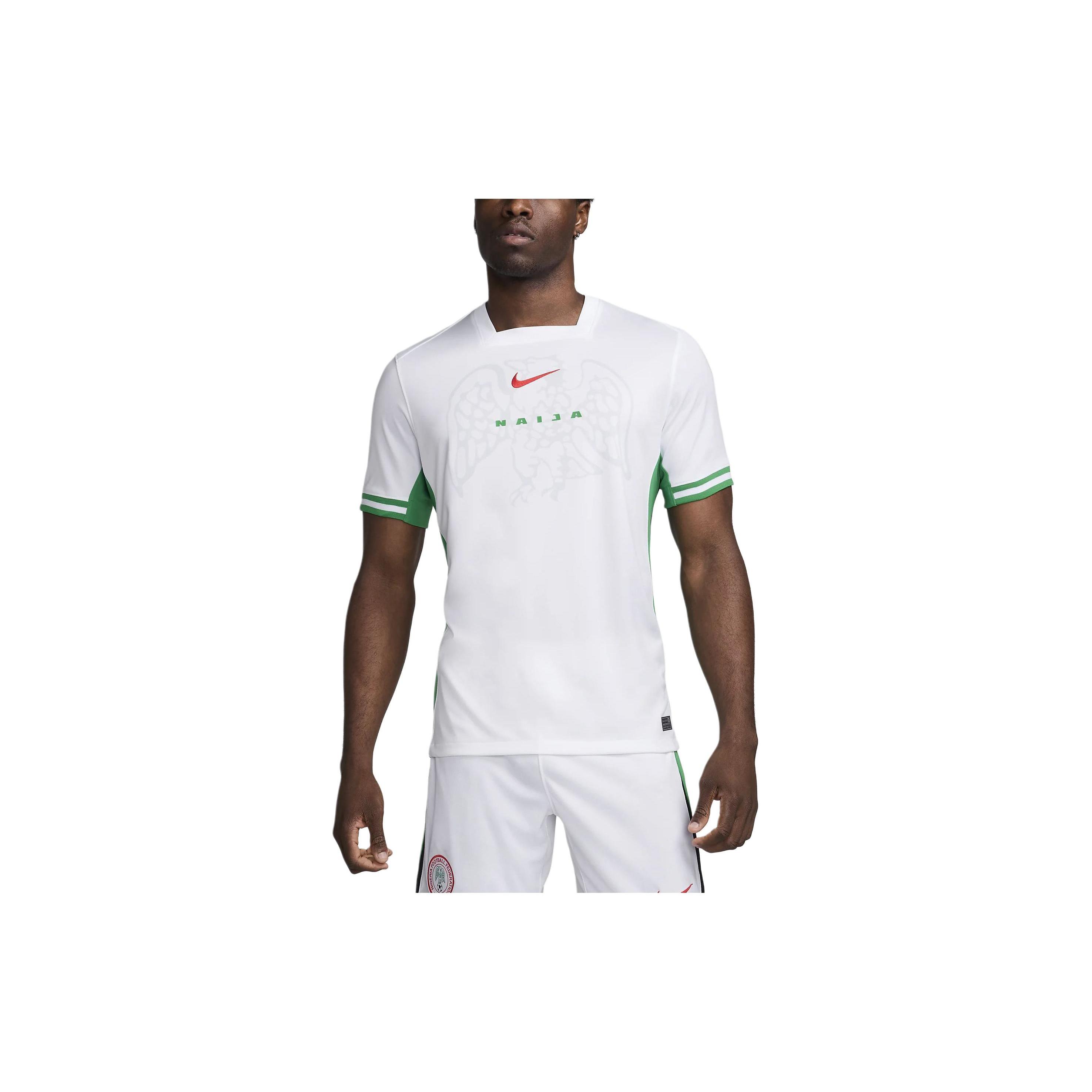 

Новая мужская реплика футбольной формы Nike Nigeria 2024 Stadium Home Nike Dri FIT FQ8837-100 XL