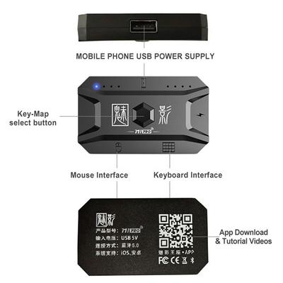 M1 Pro Keyboard Mouse Converter Portable Mobile Game Keyboard and Mouse Adapter BT5.0 Connection
