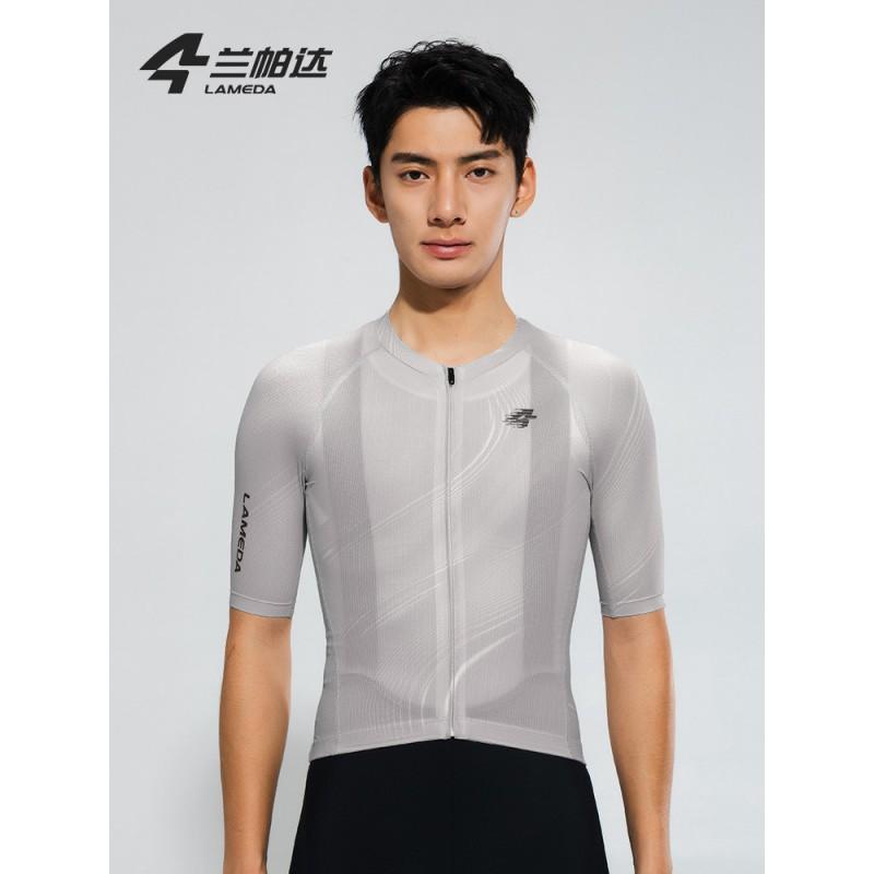 Mens Cycling Jersey Long Sleeve Breathable Quick Dry Snake Print Back Pocket Road Bike Apparel