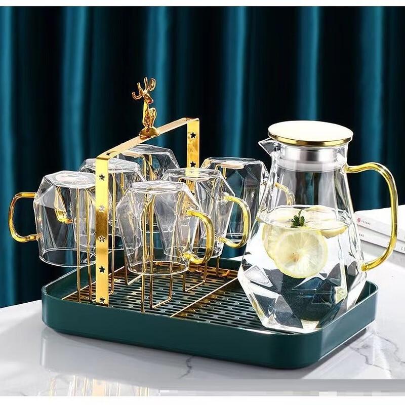 High Borosilicate Heat-Resistant Diamond Pitcher Set
