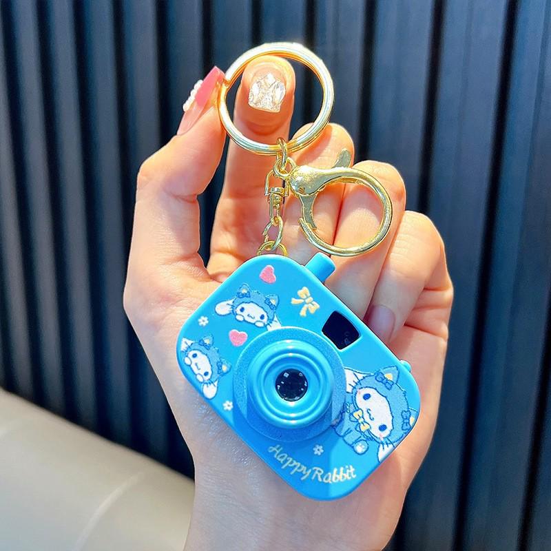 Luminous Cartoon Projector Camera Keychain - Small Gift & Bag Pendant