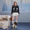 UNIFREE Women's Cute Rabbit Jacquard Knit Cardigan