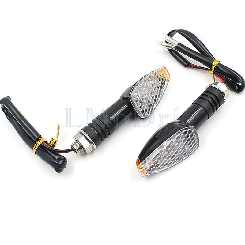 LMoDri Motorcycle Turn Signal Indicator Motorbike Amber Led Light Front Back Motor Signal Turn Lamp