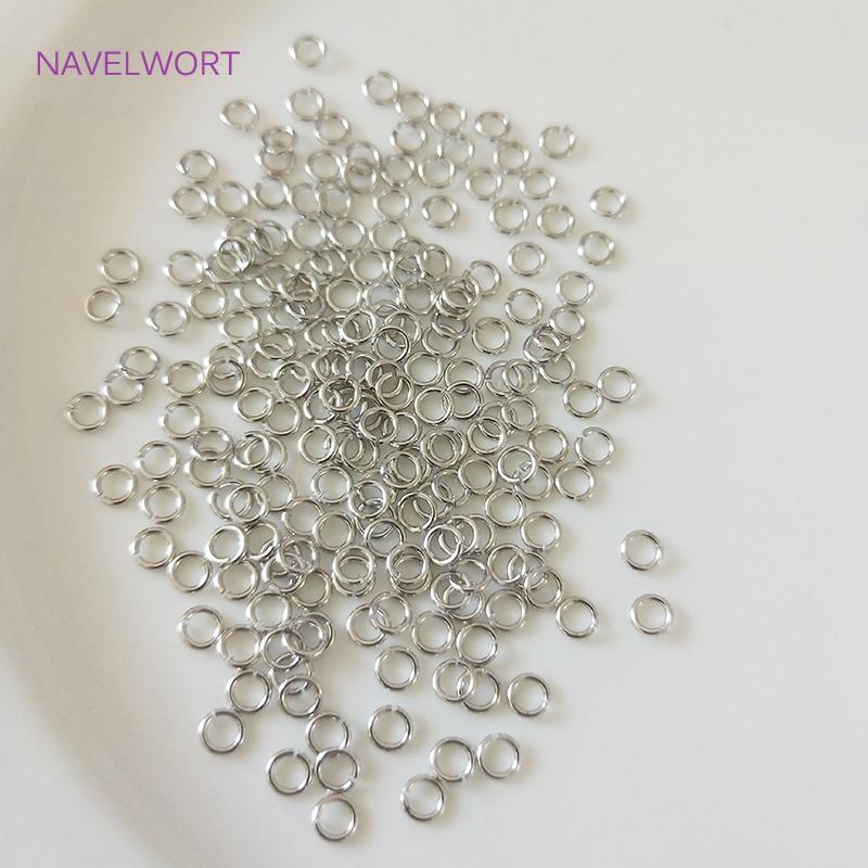 Multi Size 14K/18K Gold Plated Open Jump Ring Connecting Rings For Jewelry Making Supplies Brass Split Rings Jewelry Accessories