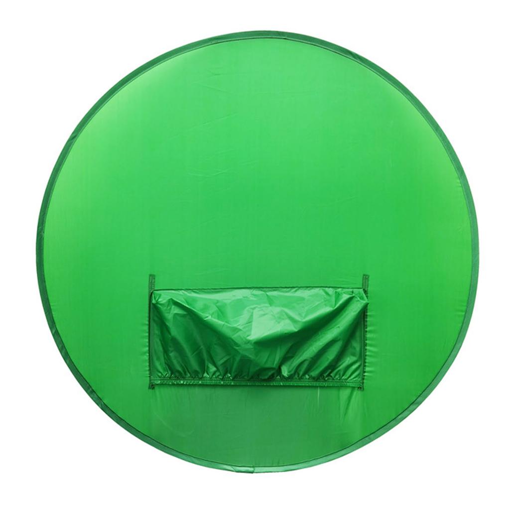 142cm Round Green Screen Backdrop Portable Green Screen Chair Background for Video Chats Video Conference Game Single