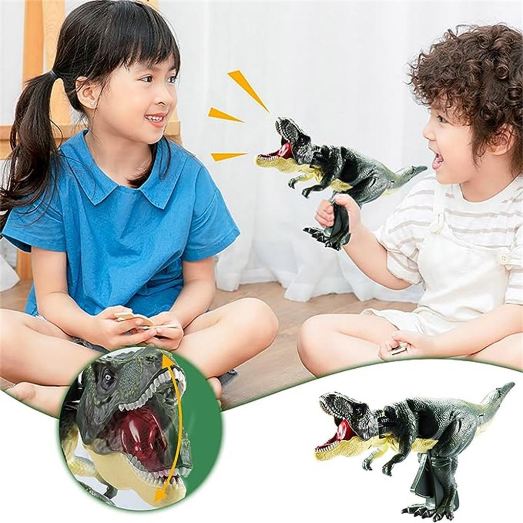 Model Pressing Dinosaur Toys With Swing  Head And Tail Movements Simulated Dinosaur Toys Easy To Operate Kids Gift With Music And Lighting