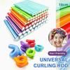 10Pcs Flexible Hair Curling Heat-Resistant Rod 18Cm Hair Curler Makers Soft Foam Twist  Perm Ironing Hair Salon Styling Tools