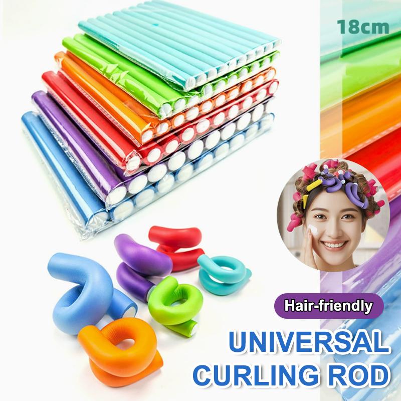 10Pcs Flexible Hair Curling Heat-Resistant Rod 18Cm Hair Curler Makers Soft Foam Twist  Perm Ironing Hair Salon Styling Tools