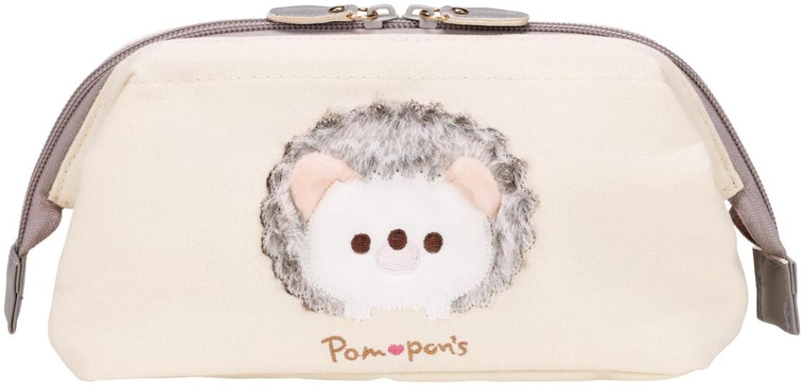 Skater Pompon s Hedgehog Pouch, Small Item Pouch, Cosmetic Pouch, ZGAP1-A