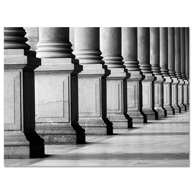 Nordic Poster Prints Black And White Arched Corridor Wall Art Canvas Painting Wall Pictures For Living Room Decorative Picture