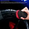 Car Hand Wax Applicator Pad Kit Grip + 3" Sponge Foam Pad For Tire Waxing Paint