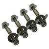 4Pcs 12mm 10.9 Level Screw Camber Bolt Car Wheel Alignment Camber Bolt Arc Screw Eccentric Screw Metal Adjustment Repair Tools