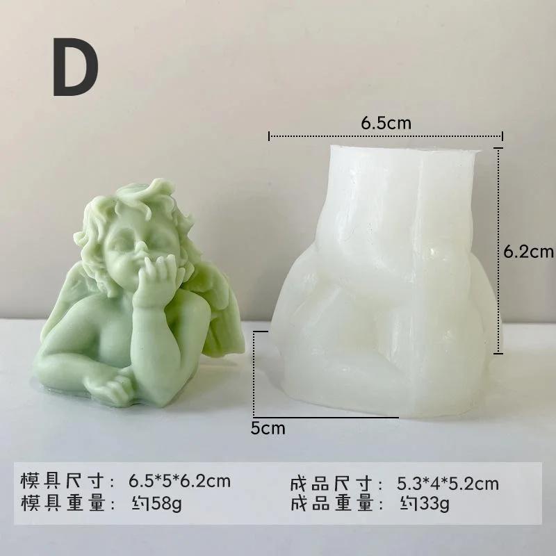 

3D Маленький Ангел Свеча Силиконовая Форма Сделай Сам Ручная Работа Милый Ангел Девочка Мыло Гипс Поделки Декоративная Смола Изготовление Молдов Подарки для Вечеринки D
