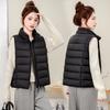 Women S Sleeveless Padded Vest Winter Warm Casual Polyester Jacket
