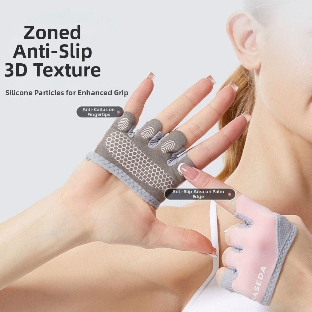 Gants de Sport à Quatre Doigts Gants Légers à Demi-doigts Gants Durables pour l'Entraînement Unisexes