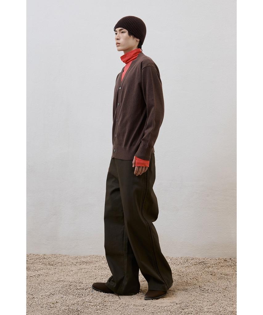 YOUTH Cotton Cashmere Cardigan - Dark Brown
