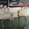 Nordic Deer Candle Holder – Alloy Candlestick for Romantic Living Room or Dining Table Decor