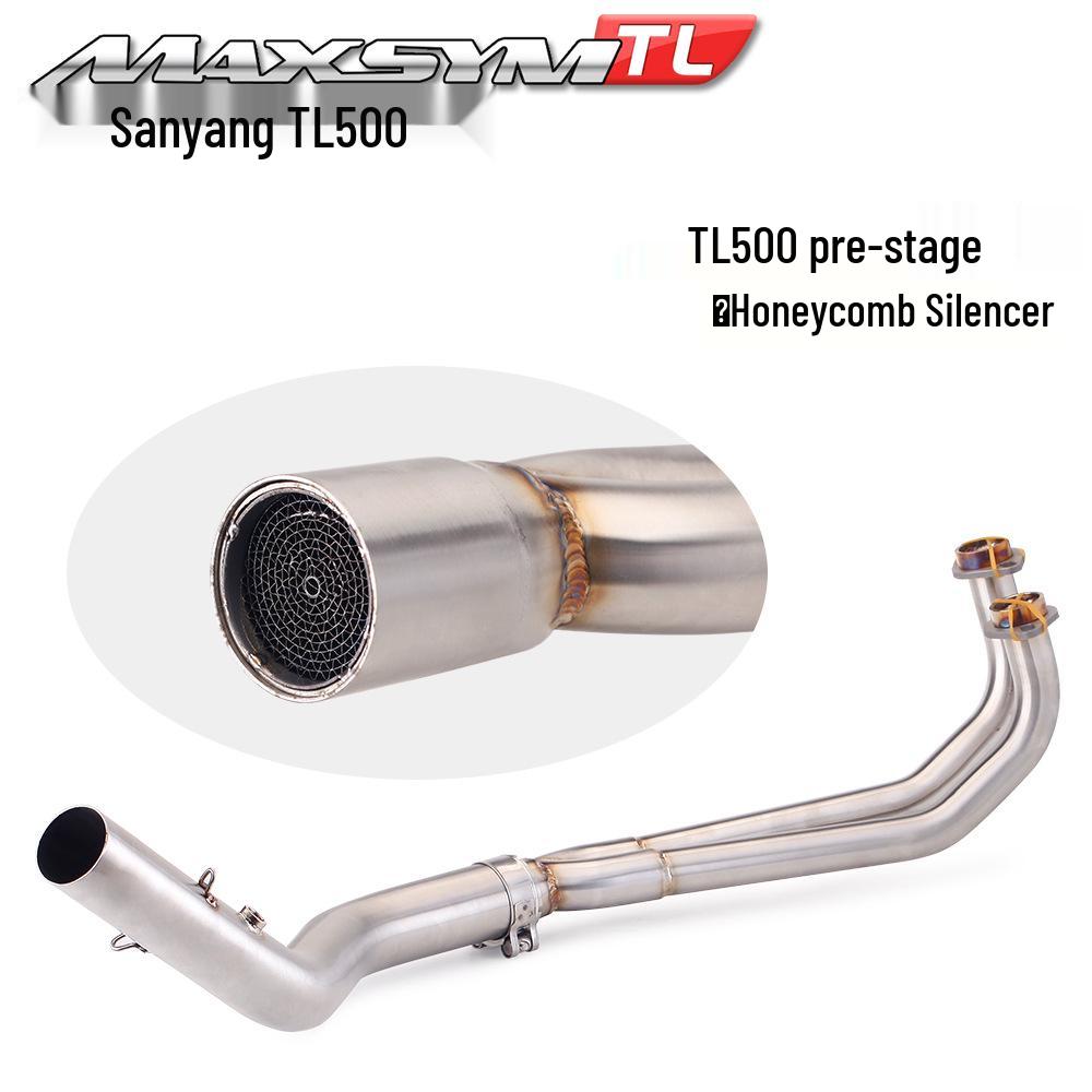 

Front Section Stainless Steel Titanium Exhaust for SYM MAXSYM TL500 Motorcycle