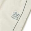 MLB Basic Logo Woven Loose Mid Waist Elastic Knit Sports Pants Unisex Pants Ivory 3AWPS1414-50IVS