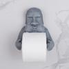 Moai Statue Toilet Paper Holder, Easter Island Figurine Space Saving Modern Sculpture Bathroom