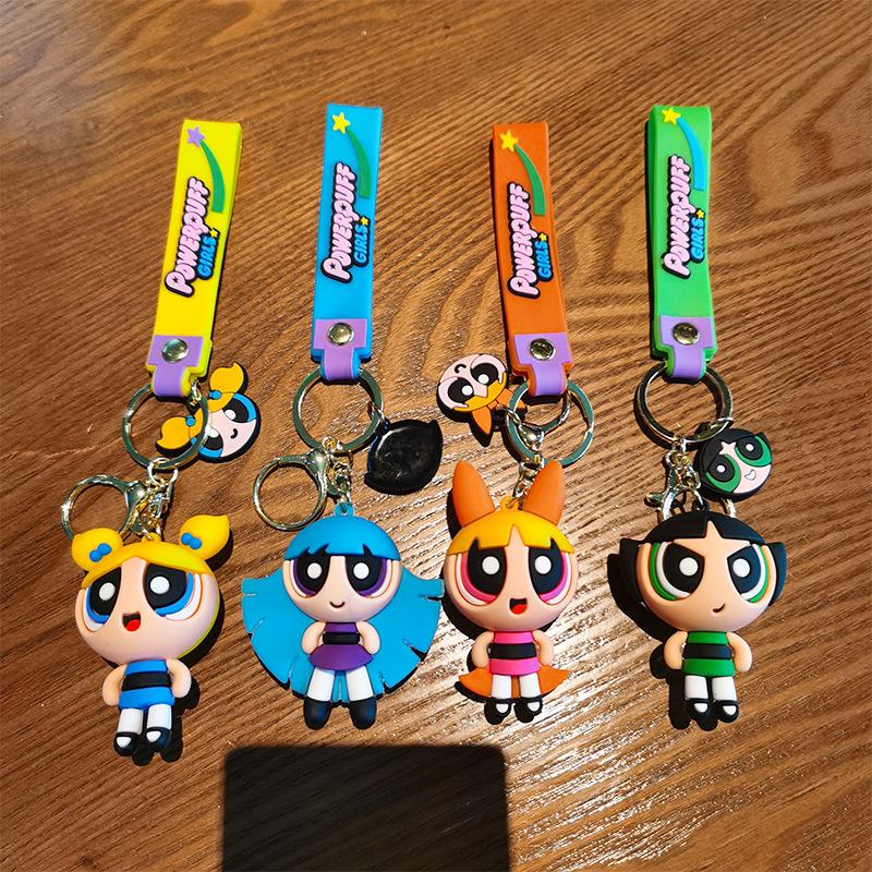 The Powerpuff Season,Suitable for Both Men and Women,Featuring Doll Keychains Backpacks,Car Decorations,and Birthday Gifts Girls